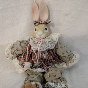Vintage 1993 Wendy Wabbit Easter Bunny Doll by House of Lloyd